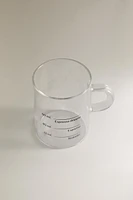 BOROSILICATE GLASS MUG WITH SILK SCREEN