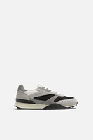 RETRO STYLE LEATHER SNEAKERS