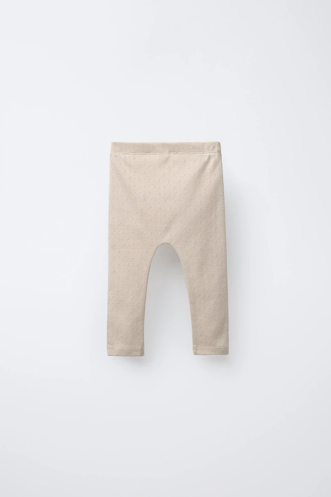 TWO-PACK SEA POINTELLE LEGGINGS