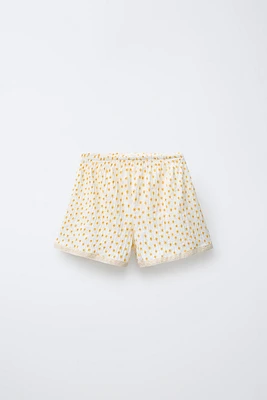 LACE PRINT SHORTS