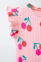 T-SHIRT RIB IMPRIMÉ
