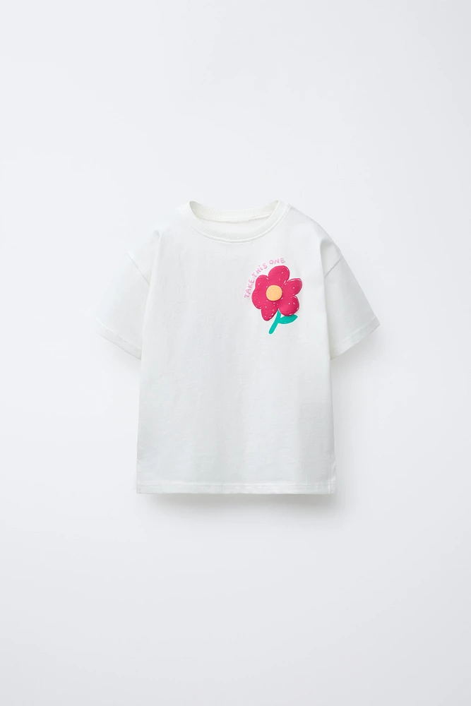 RAISED PRINT T-SHIRT