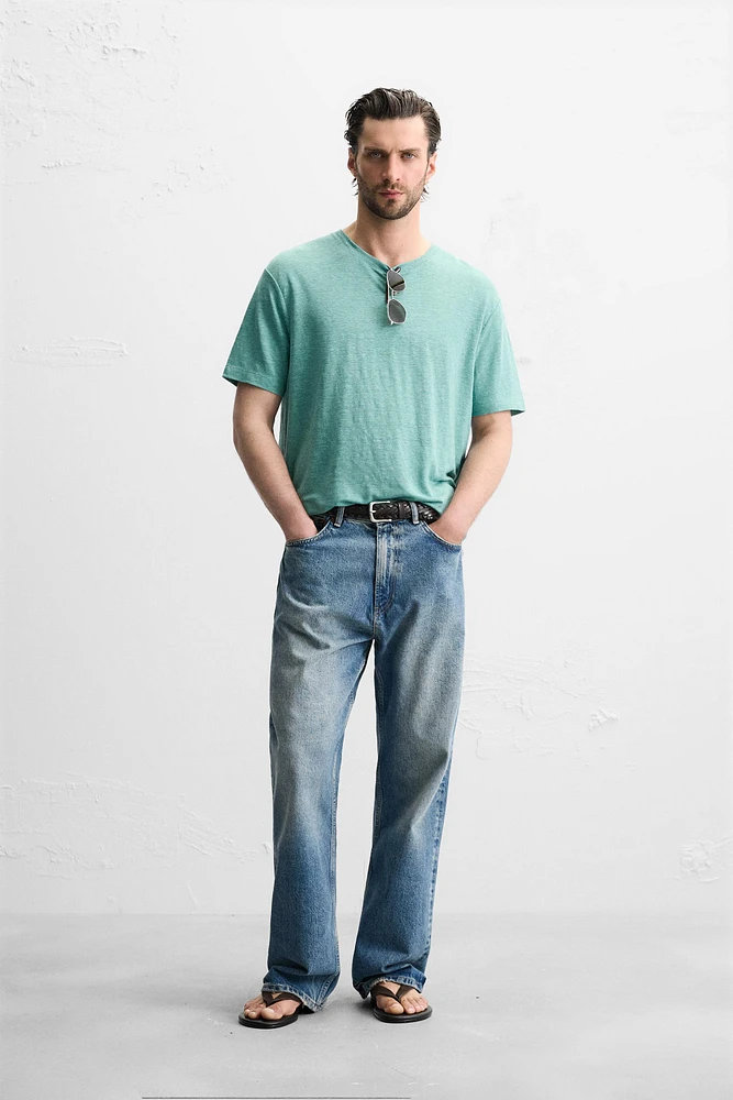 LINEN BLEND T-SHIRT