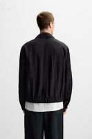 WRINKLE EFFECT FLOWY JACKET