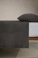 MINI WAFFLE-KNIT COTTON BEDSPREAD