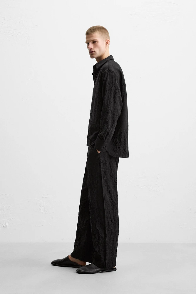 WRINKLED LOOK SHIRT