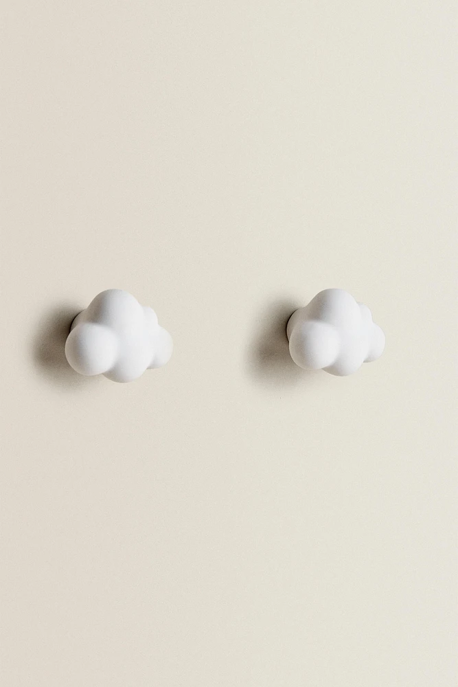 LOT BOUTONS DE PORTE ENFANTS NUAGE (LOT DE 2)