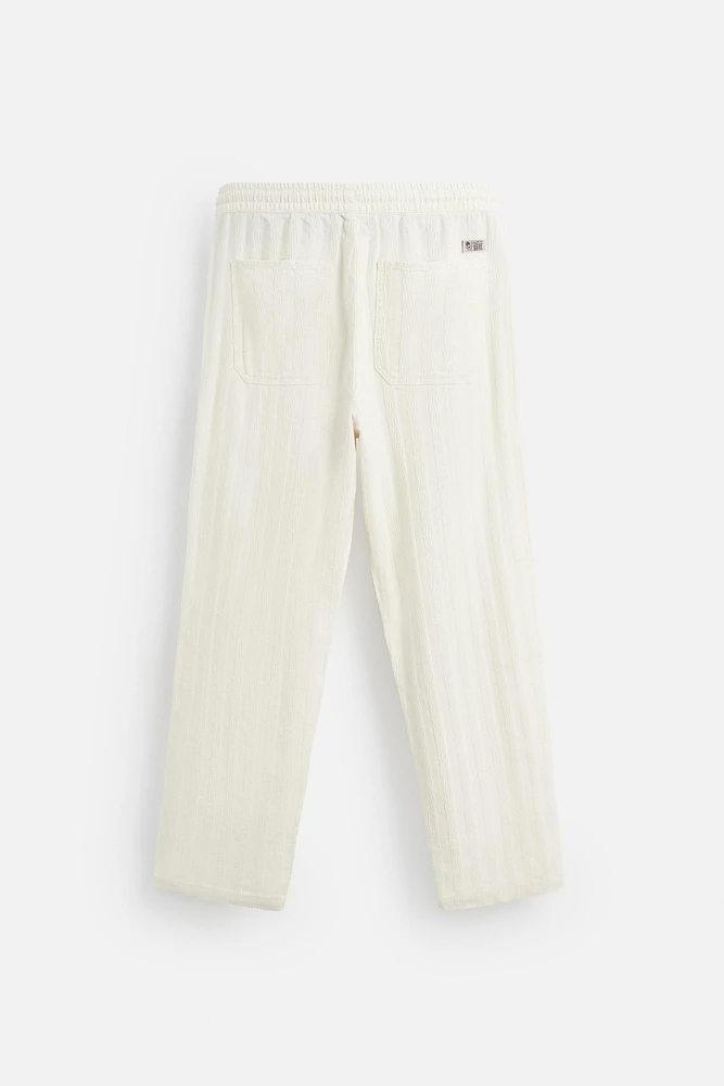 JACQUARD STRIPED PANTS