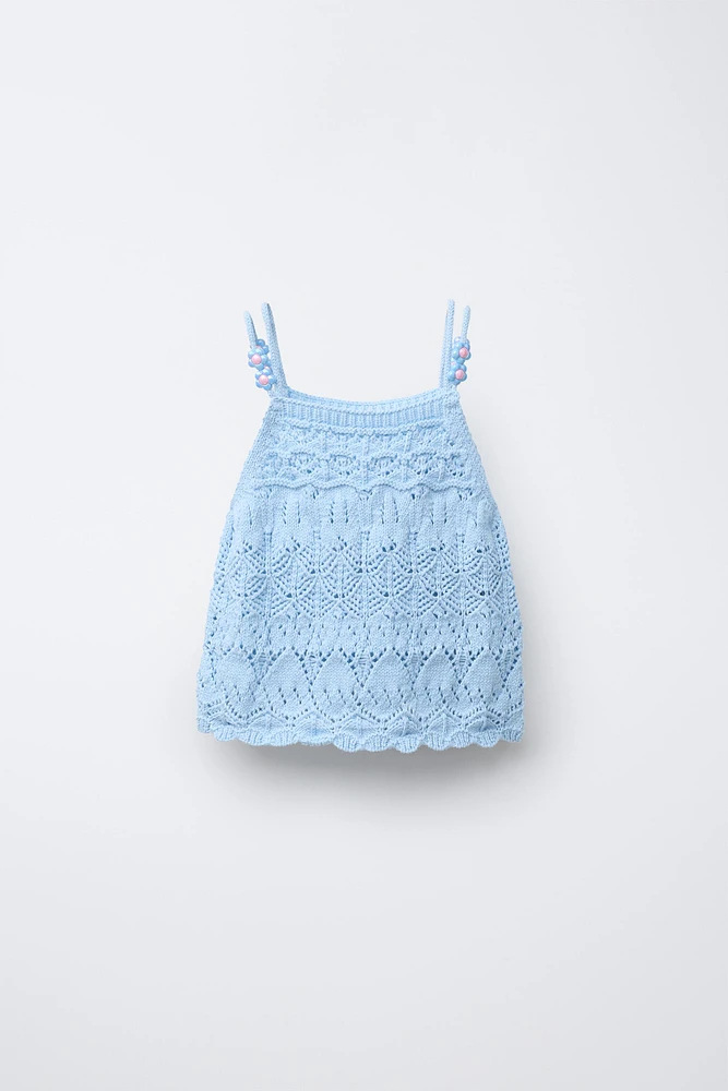 BEADED KNIT TOP