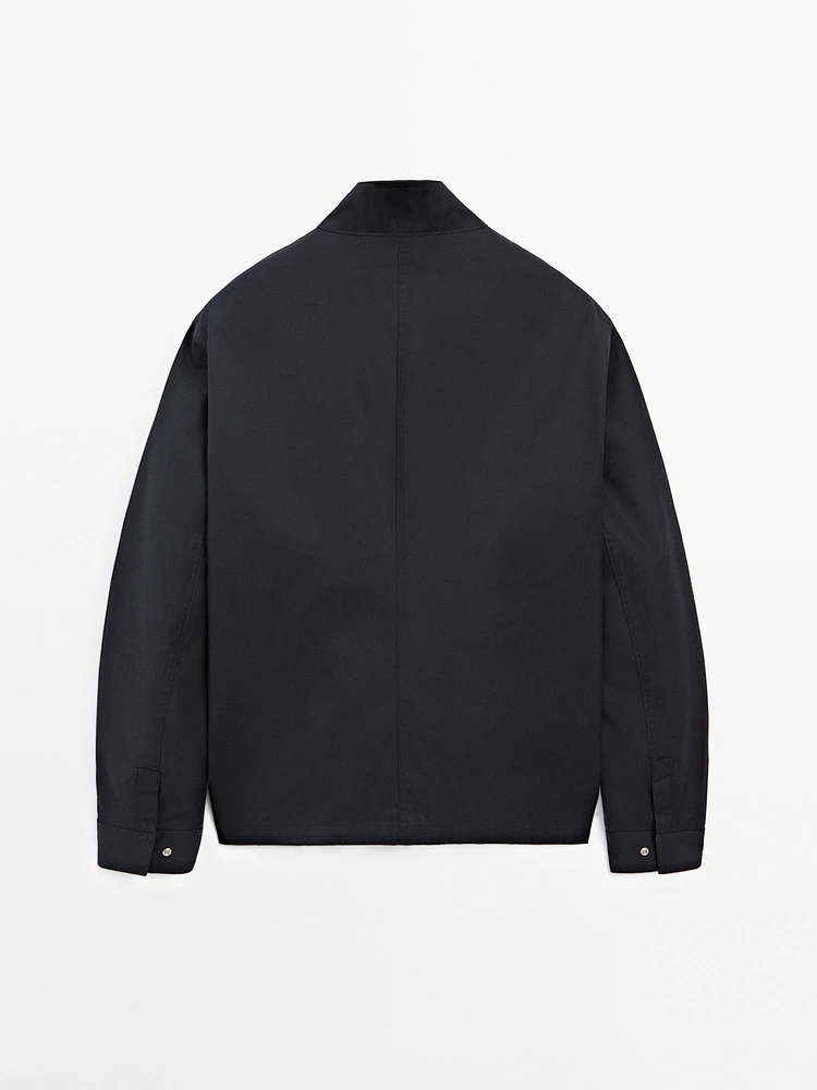 Veste fermeture Éclair 100 % coton