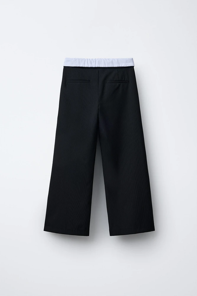 PANTALON AVEC TAILLE À REVERS