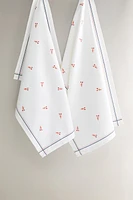 SET OF LOBSTER COTTON KITCHEN TOWELS (SET OF 2)