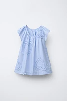 EMBROIDERED HEART DRESS