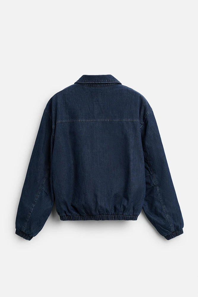 BLOUSON EN DENIM MATELASSÉ