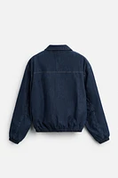 BLOUSON EN DENIM MATELASSÉ