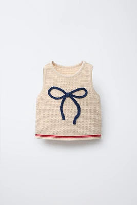 BOW KNIT TOP