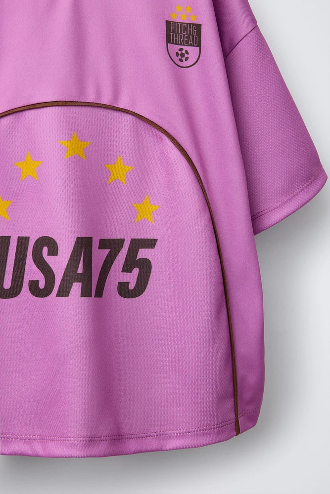 SOCCER TEXT T-SHIRT