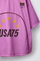 SOCCER TEXT T-SHIRT