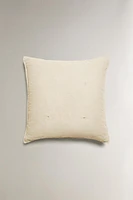 FADED-EFFECT LINEN PILLOW SHAM FOR QUILT