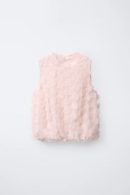 FLORAL APPLIQUÉ TOP
