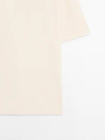 Mercerised cotton short sleeve polo shirt