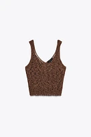 POINTELLE KNIT TOP