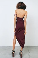 JUPE ASYMÉTRIQUE EN CRÊPE