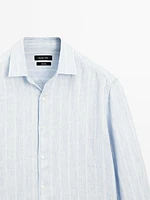 Chemise regular fit à rayures doubles