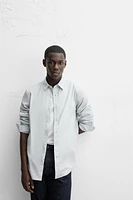 COTTON - LINEN STRIPED SHIRT