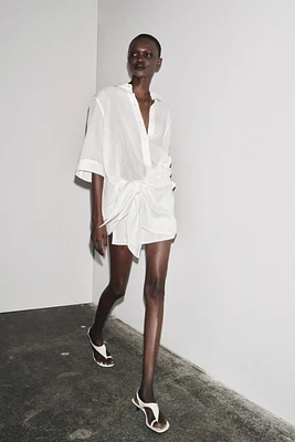 ZW COLLECTION 100% LINEN SHORT SKIRT