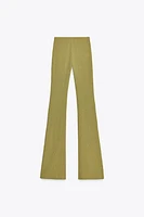 TEXTURED FLARE PANTS
