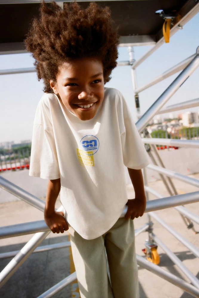 T-SHIRT À IMPRIMÉ EN RELIEF