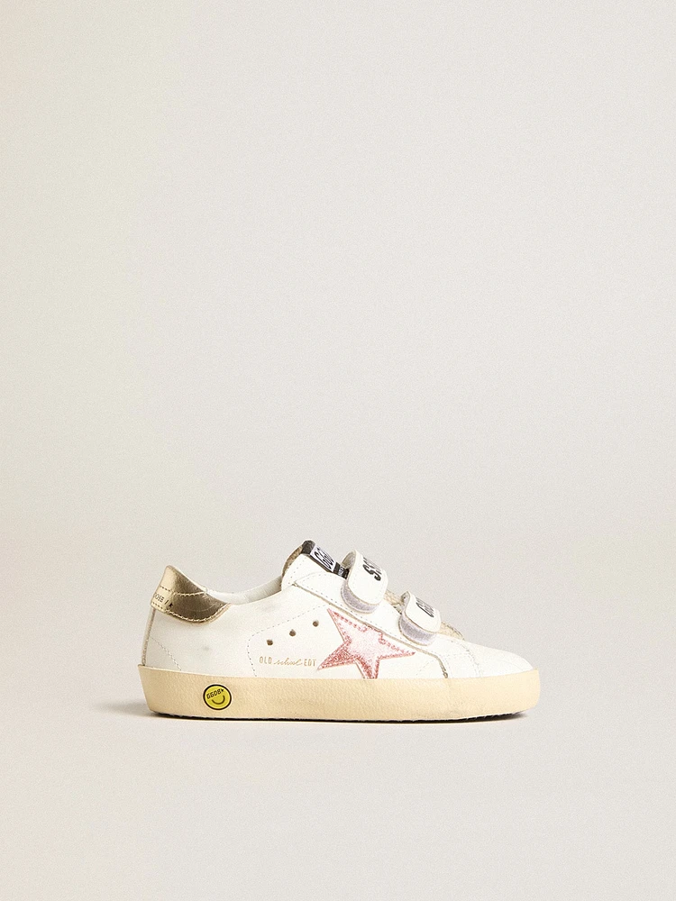 Junior Old School with metallic peach leather star