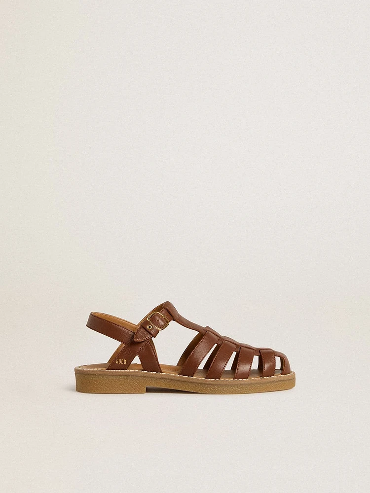Maxime Junior sandals brown leather