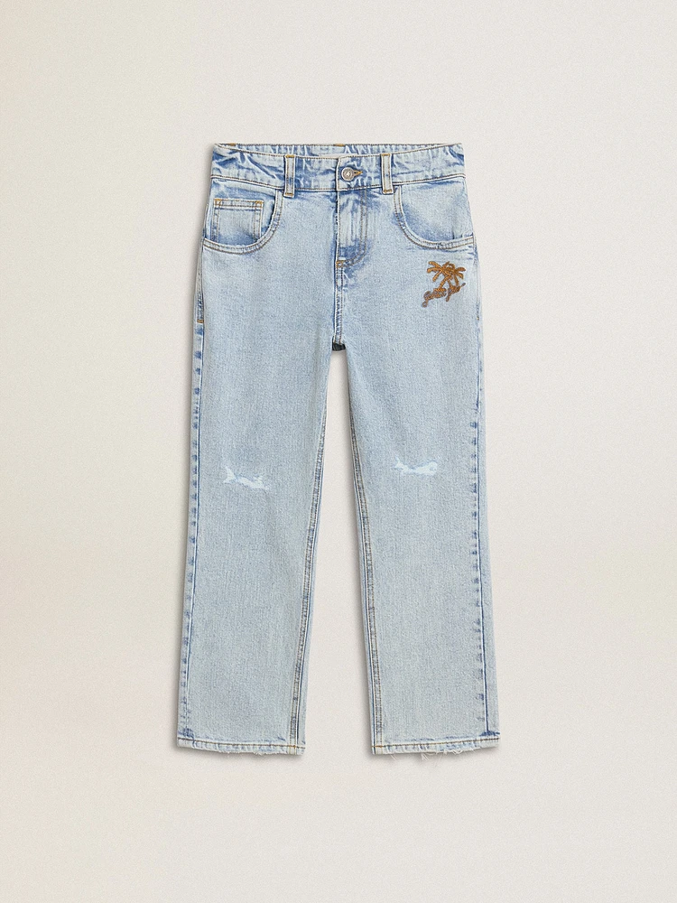 Boys' light denim jeans