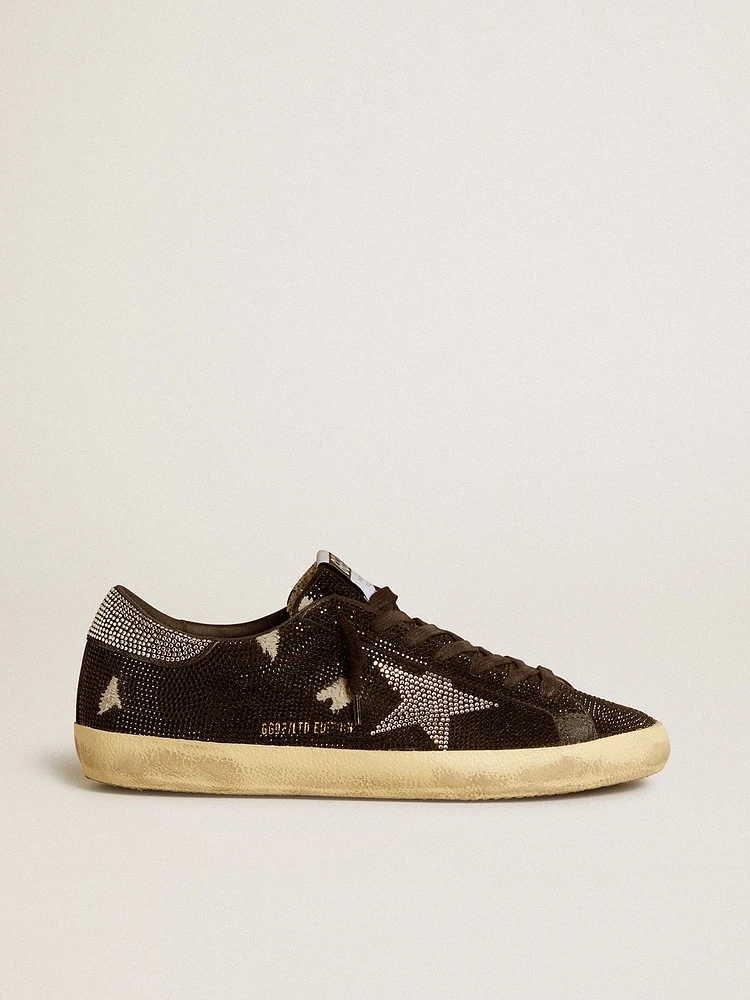 Men's Super-Star suede and Swarovski crystals with silver star