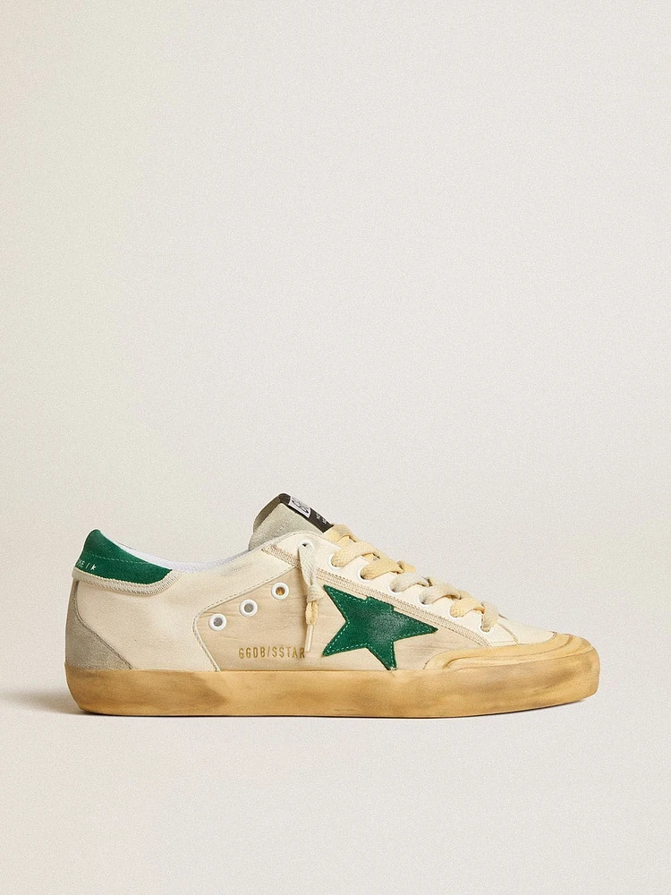 Men's Super-Star Penstar nappa and nylon with green suede star heel tab