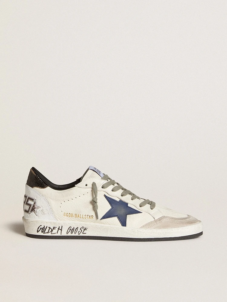 Men's Ball Star in nappa with leather star and metallic leather heel tab
