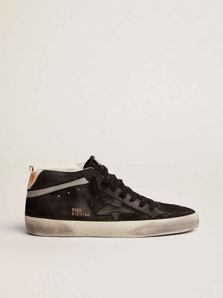 Men's Mid star nubuck with black leather and silver flash