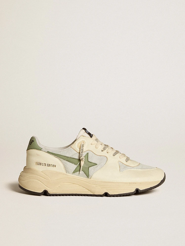 Men’s Running Sole LTD nylon and nappa with nubuck star heel tab