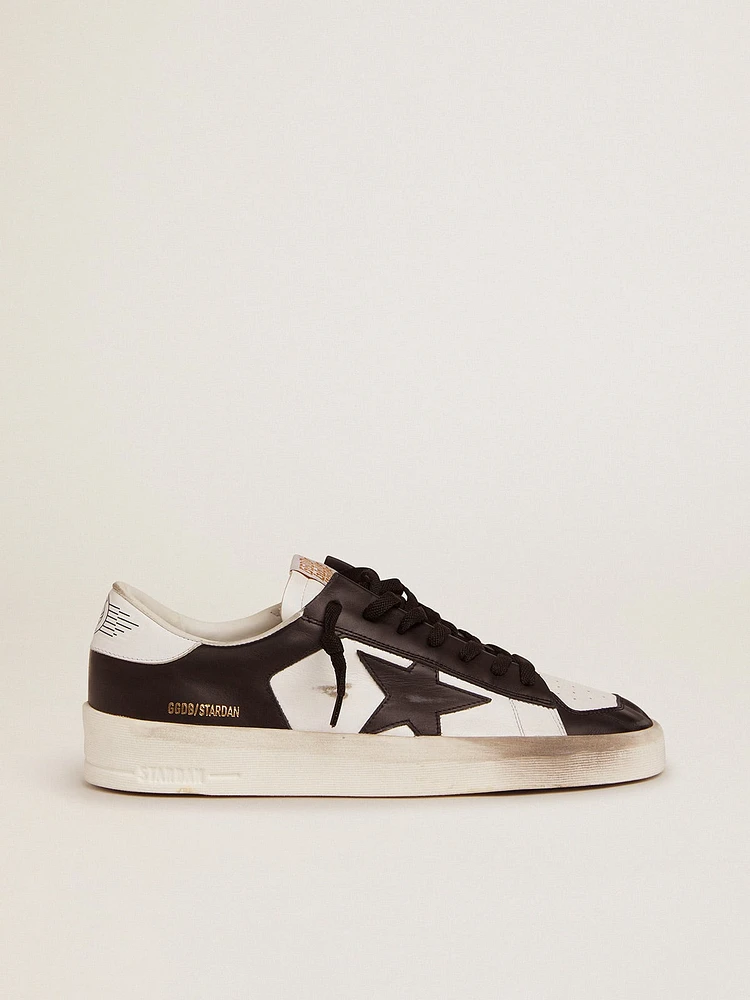 Men's Stardan white and black leather