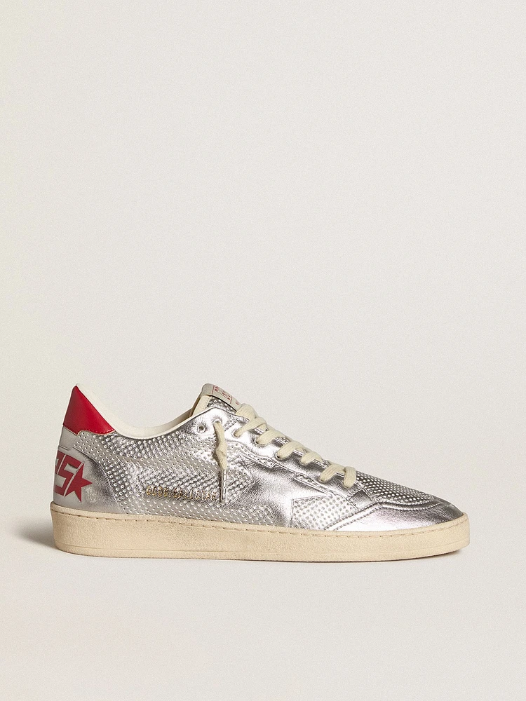 Bio-based Ball star metallic silver with and red heel tab