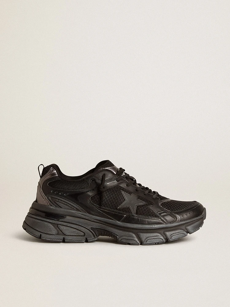 Men’s Lightstar with black leather and mesh upper star