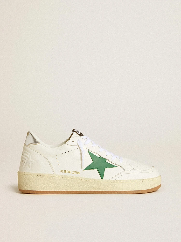 Men's Ball star with green leather and metallic heel tab