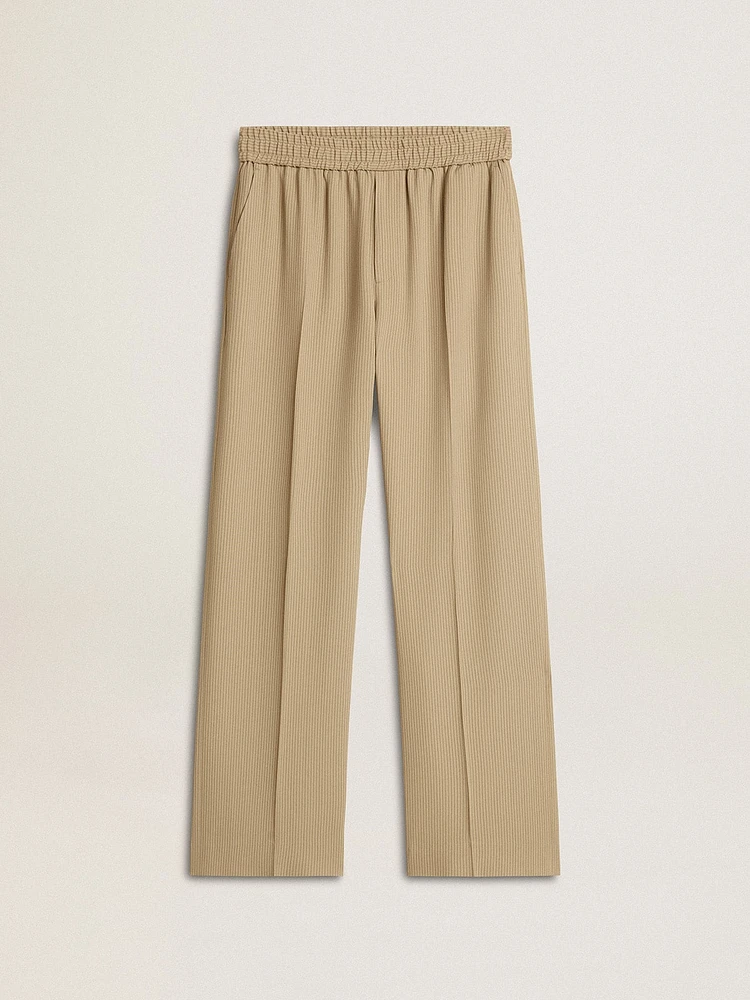 Men's travertine-colored joggers