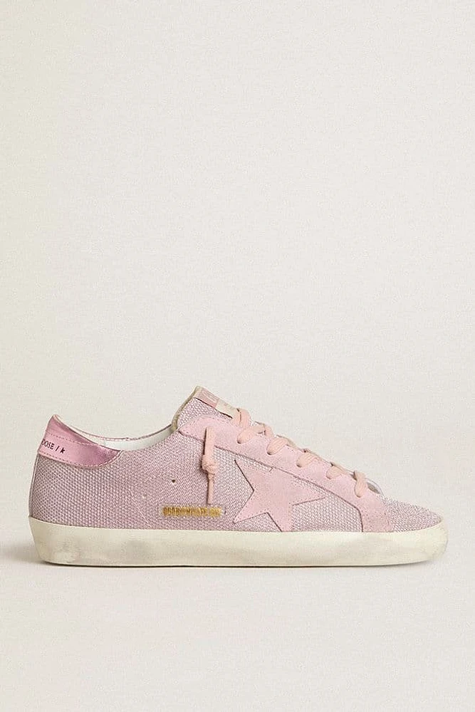Super-Star LTD glitter with suede star and leather heel tab