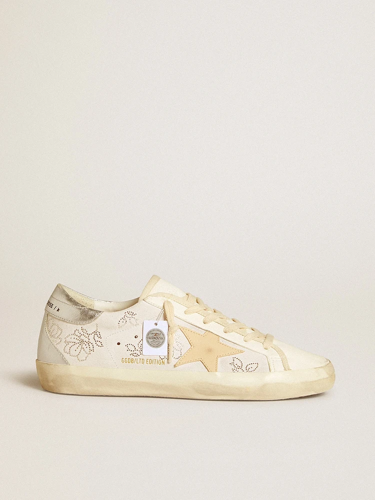 Women's Super-Star LTD with Swarovski crystals and smoke gray leather star