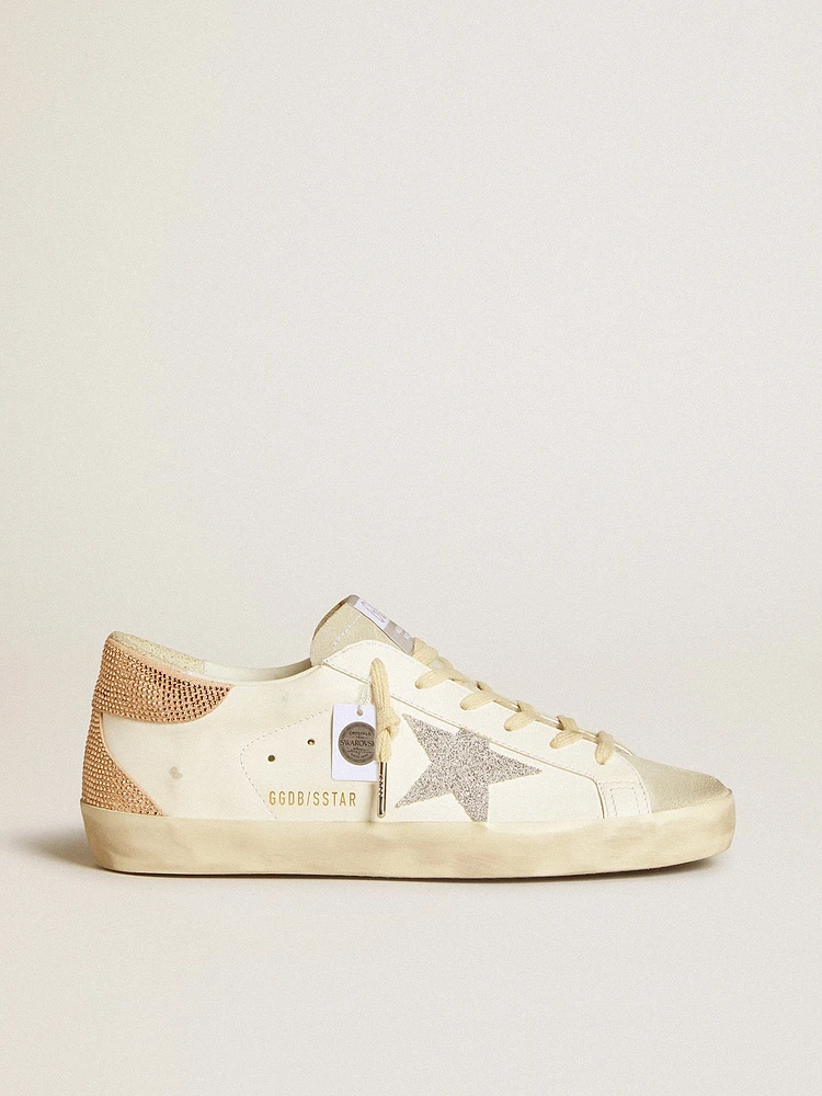 Women’s Super-Star leather with Swarovski crystal star and heel tab