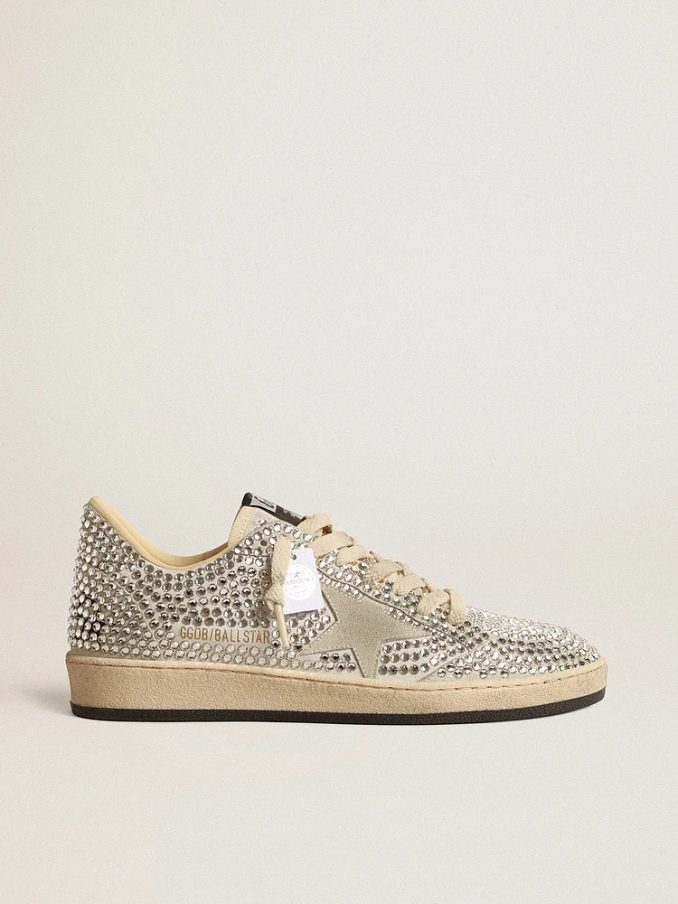 Women’s Ball star LTD with Swarovski crystals and gray suede