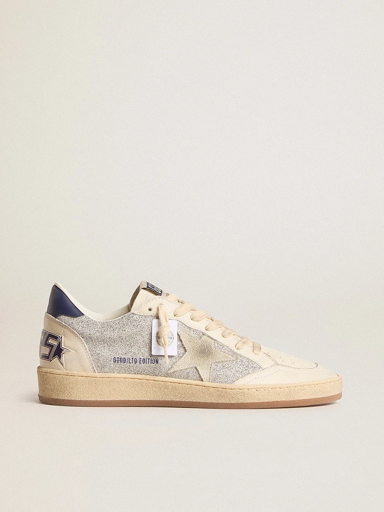 Women's Ball star LTD Swarovski crystals and leather with gold laminated